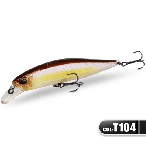 MEREDITH Jerk Minnow 100F Floating Fishing Lure Professional Hard Bait Wobbler 0.8 1.0 m