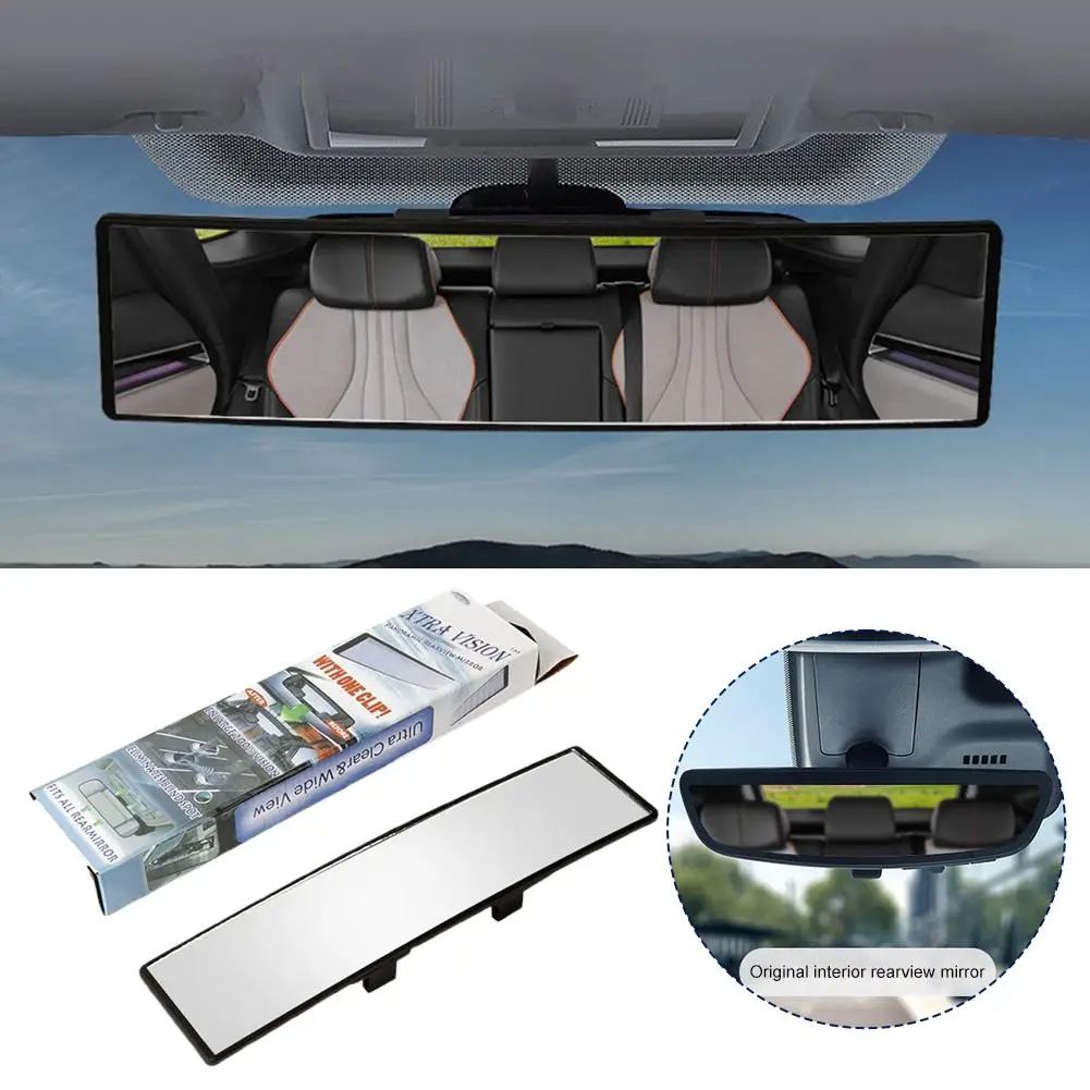 Universal Clip-On Wide Angle Rearview Mirror for Car, SUV & Truck – Blind Spot Safety Mirror Driving View Upgrade