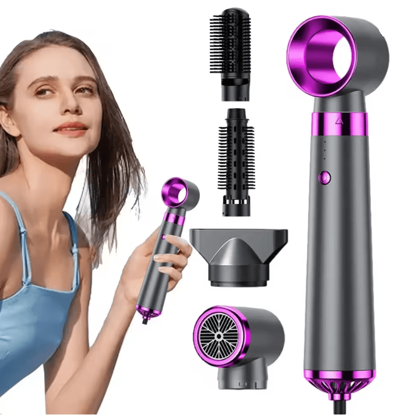 StylePro 5 in 1 Hair Dryer Brush Hot Air Comb and Curling Tool