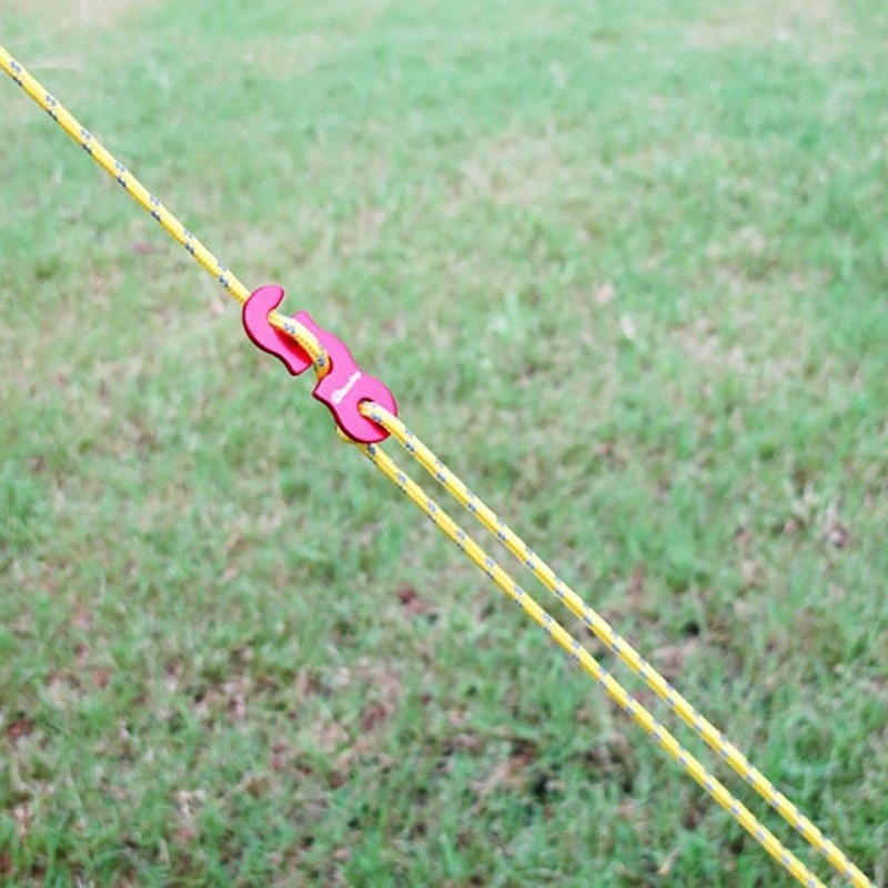 Reflective Canopy Ropes Reinforced Windproof Tent Ropes with Buckles for Outdoor Safety Camping