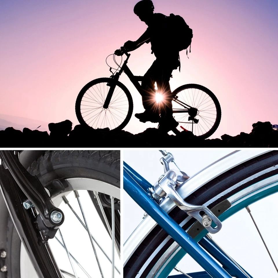 V Brake Pads Cycling Bike Shoes Pads Non-Slip, Bicycle Stop Caliper, Rim Brake Blocks Set