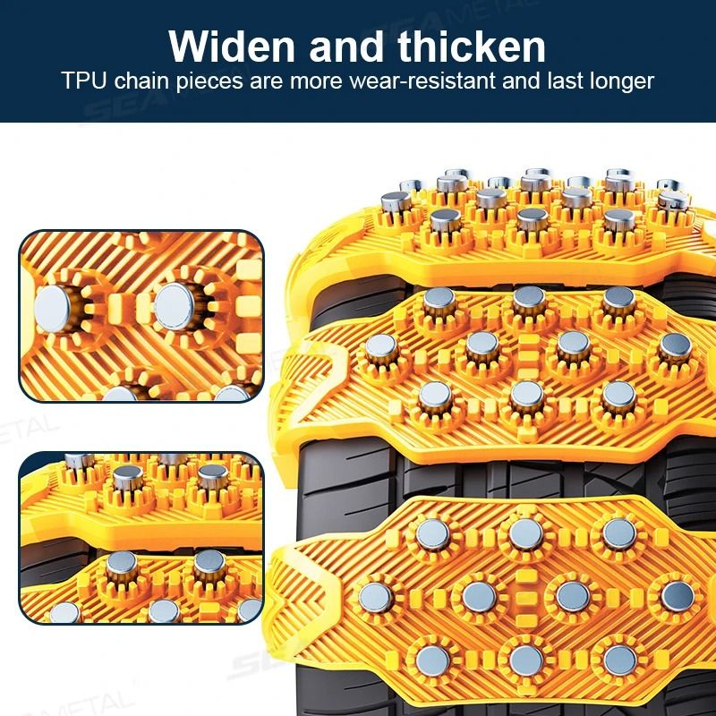 Universal Heavy-Duty Car Snow Tire Chains