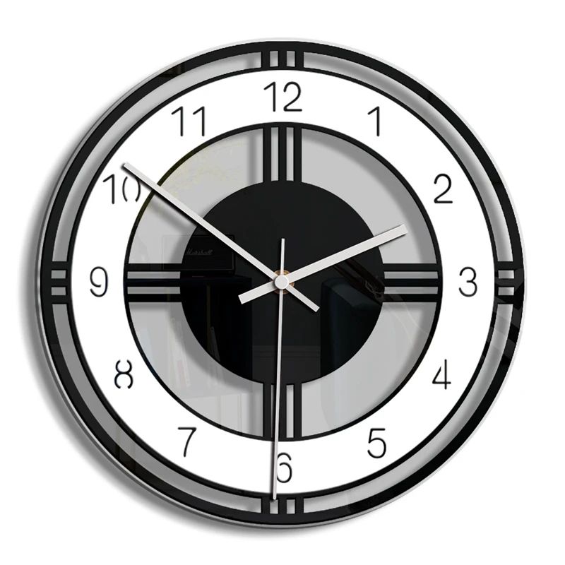 Silent Large Acrylic Wall Clock Modern Design