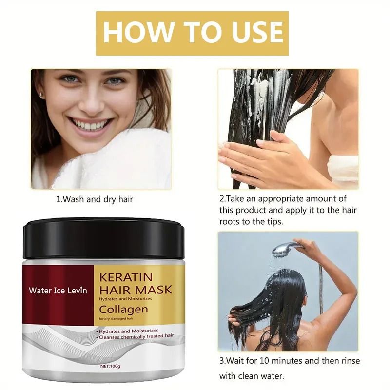 RevitaSilk Collagen Keratin Hair Mask Deep Repair Conditioner