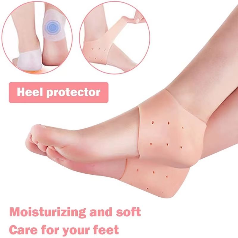 Silicone Heel Protectors and Gel Metatarsal Forefoot Cushions for Foot Comfort