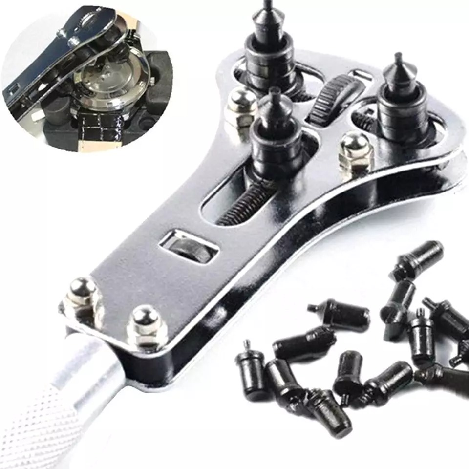 Watch band back case opener fixer repair tool kit battery screw cover remover