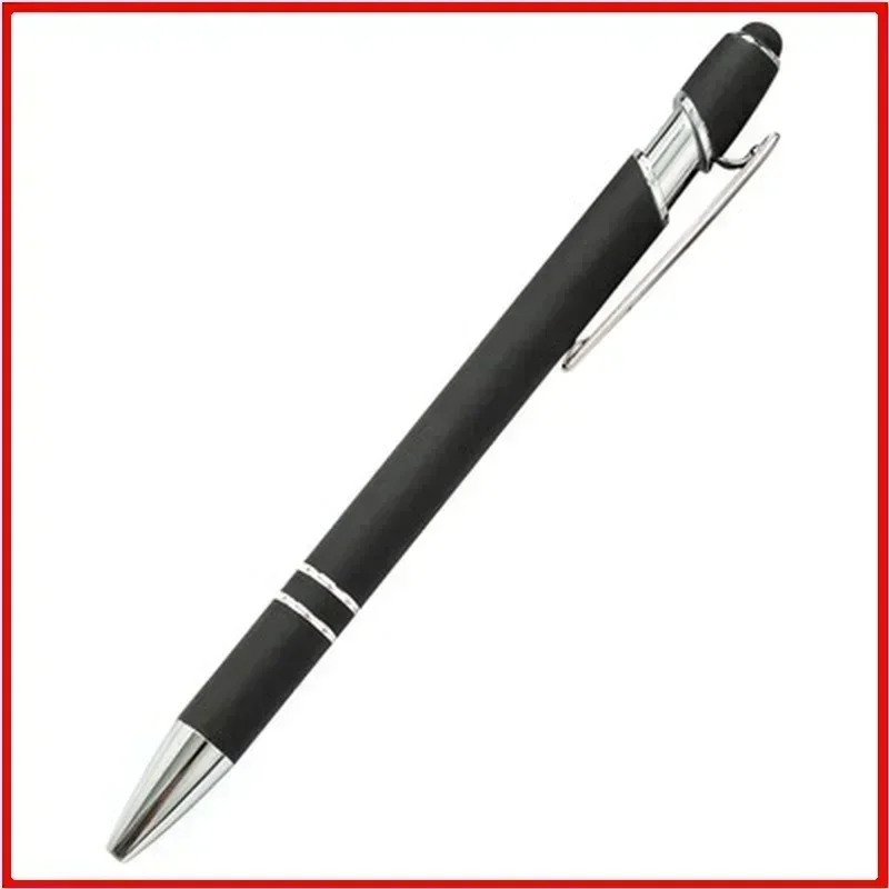 Customized Logo Ballpoint Pen, Personalized Stylus Touch Pen, Engrave Text Metal Pen, Office, School Stationery Supplies