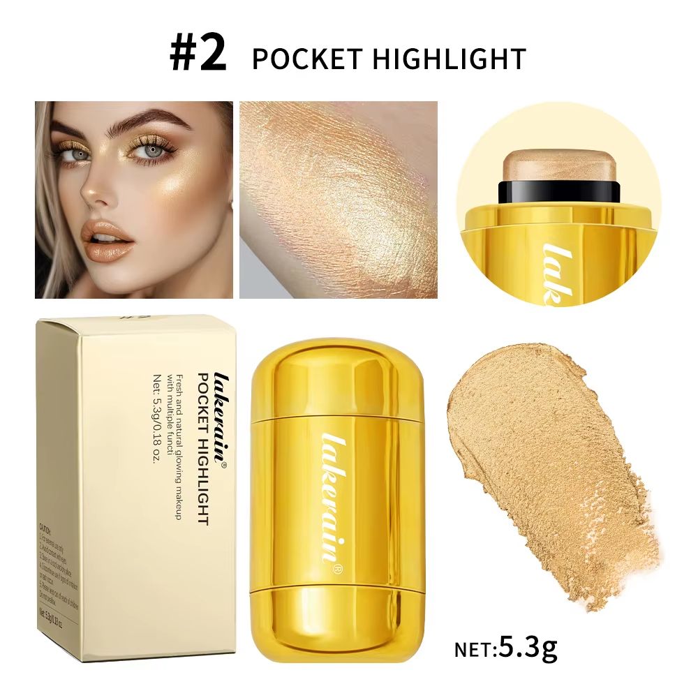 GlowTint 3 in 1 Blush Stick – Moisturizing Lip and Cheek Tint with Glossy Finish