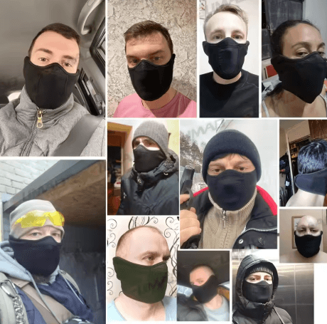 Winter Windproof Fleece Face Mask Antifreeze Cycling and Skiing Head Cover with Ear Protection