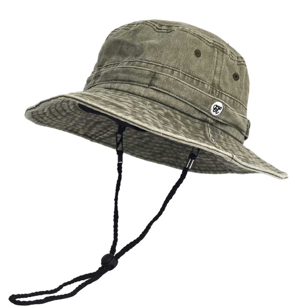 Vintage Washed Cotton Bucket Hat Breathable Summer Sun Hat for Men & Women Outdoor Travel Cap