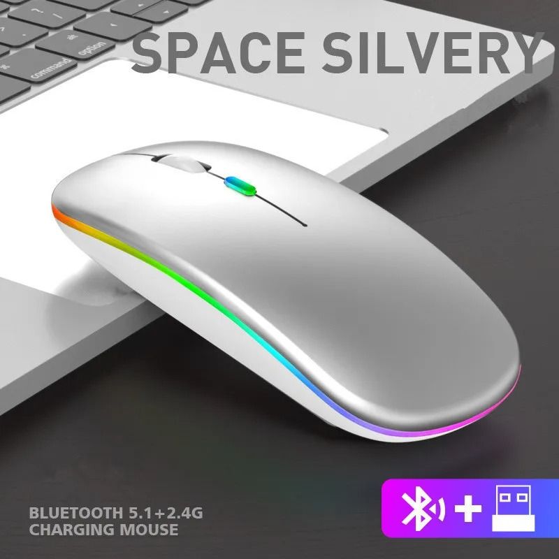 Luminous Dual-Mode Wireless Charging Mouse