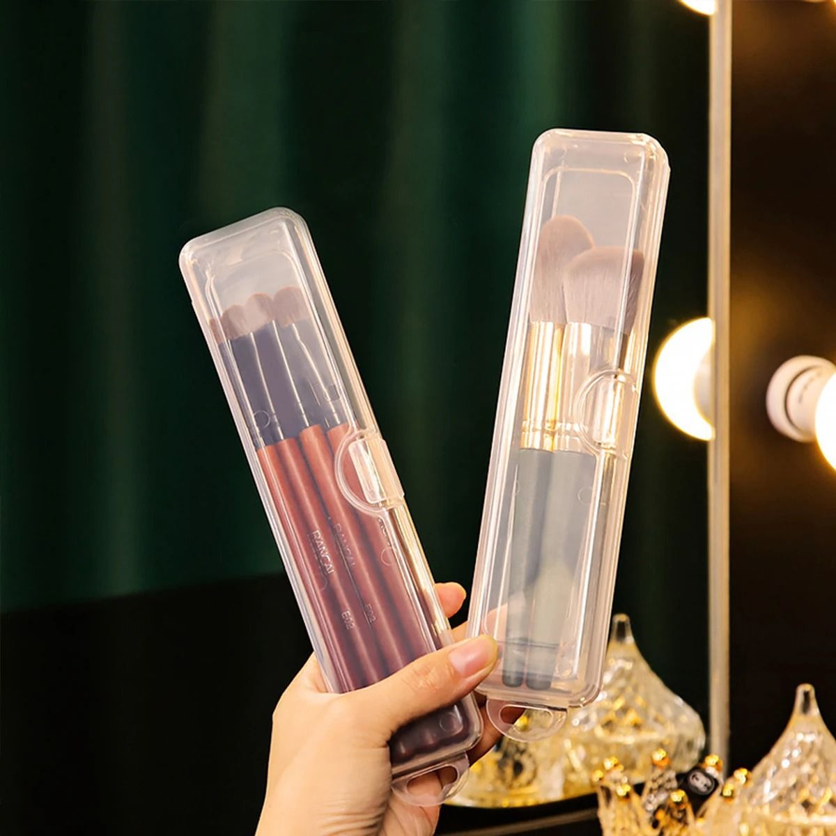 Portable Transparent Flip-Top Utility Organizer