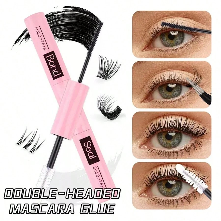 Cluster Lash Bond and Seal Glue Long Lasting Eyelash Extension Adhesive for Lash Clusters and False Lashes