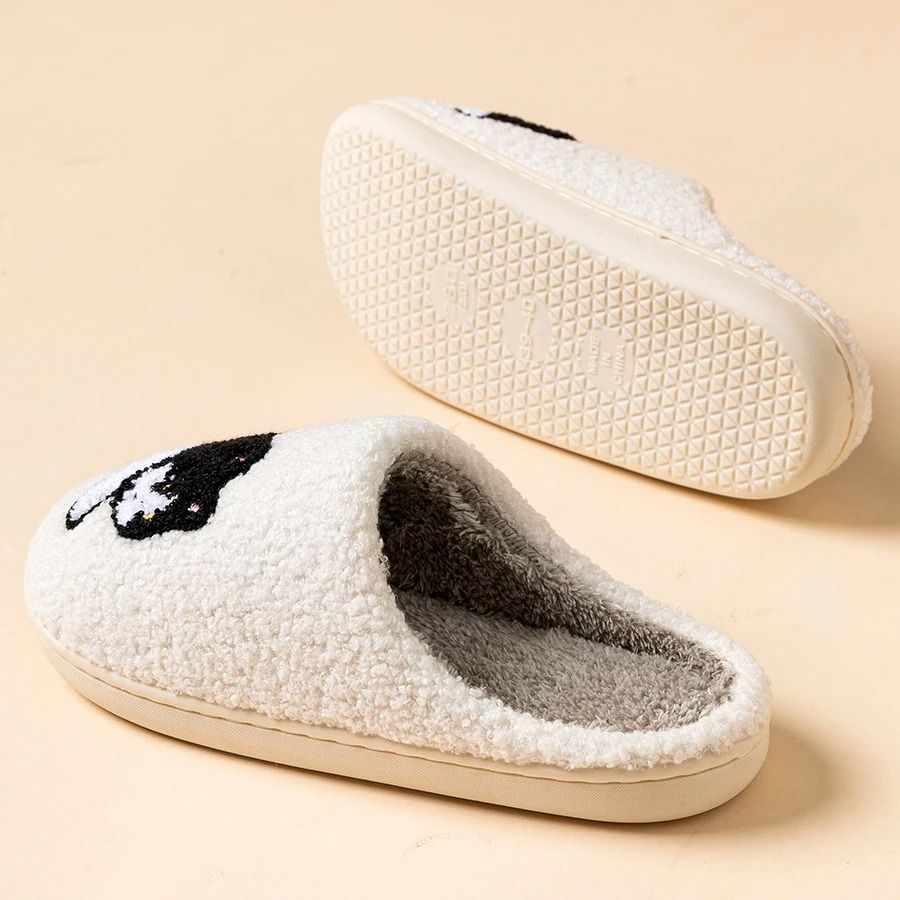Winter Cute Cat Slippers for Women Warm Soft Sole Indoor Home Shoes