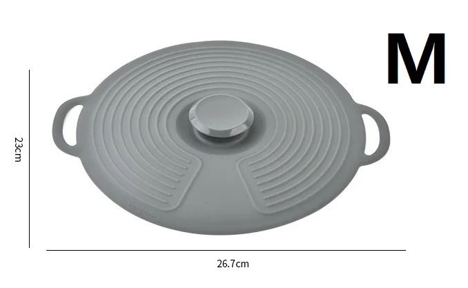 Universal Heat-Resistant Silicone Suction Lids and Microwave Splash Guard