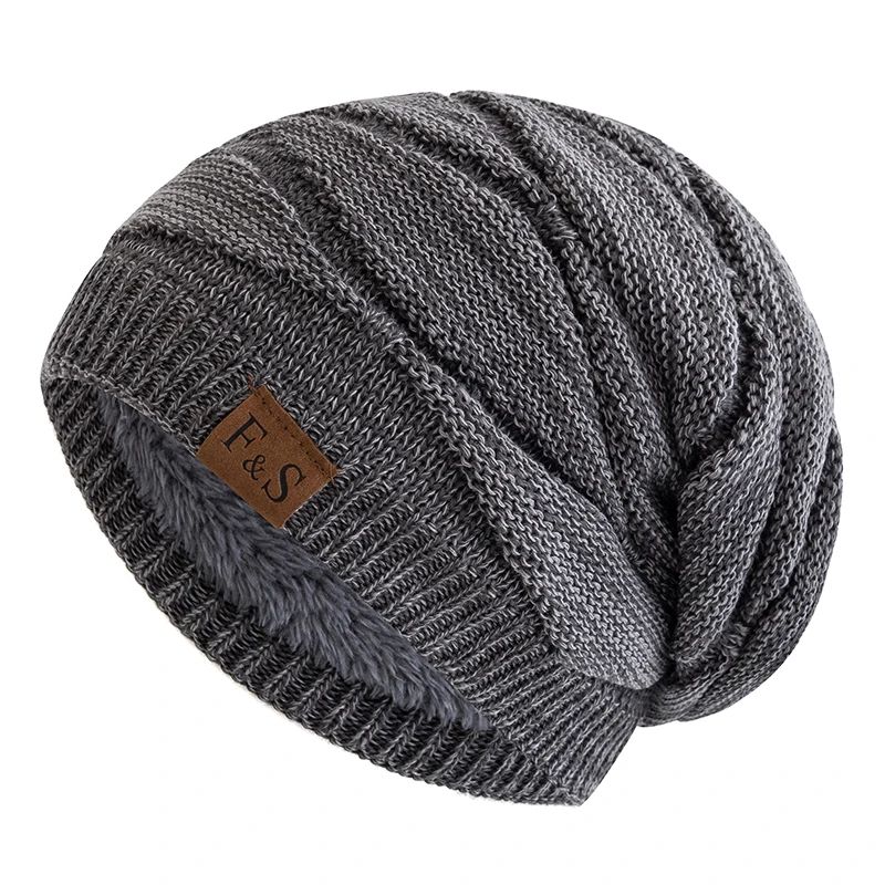 ArcticSoft Fleece Lined Slouchy Beanie – Unisex Knitted Winter Hat for Men & Women
