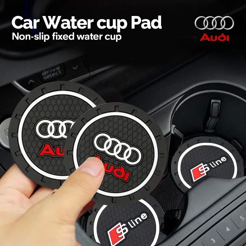 High-Grip Anti-Slip Interior Cup Holder Coaster Set