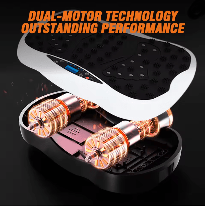 Full Body Vibration Plate Exercise Machine with Resistance Bands and Remote