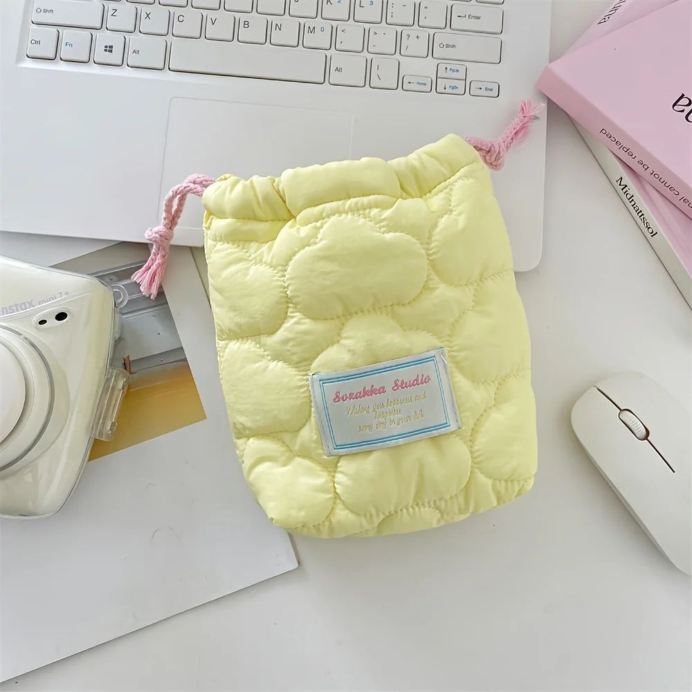 Cute Drawstring Makeup & Travel Bag