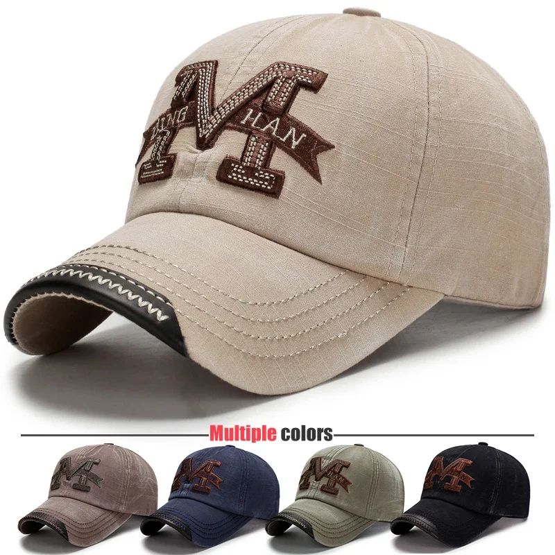 Vintage Washed Embroidered Baseball Cap