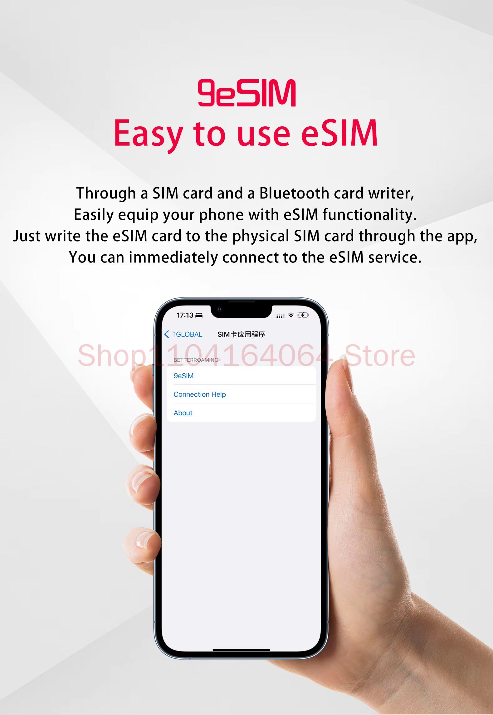 9eSIM V3 eSIM to SIM Card Adapter – Removable eUICC Converter Module for iPhone 15 & 16 Pro Max