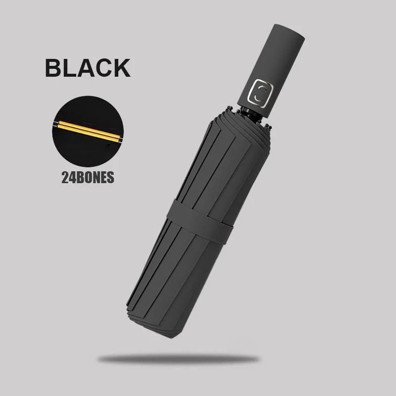 Automatic Umbrella With 24-Bone Windproof Frame And UV Protection