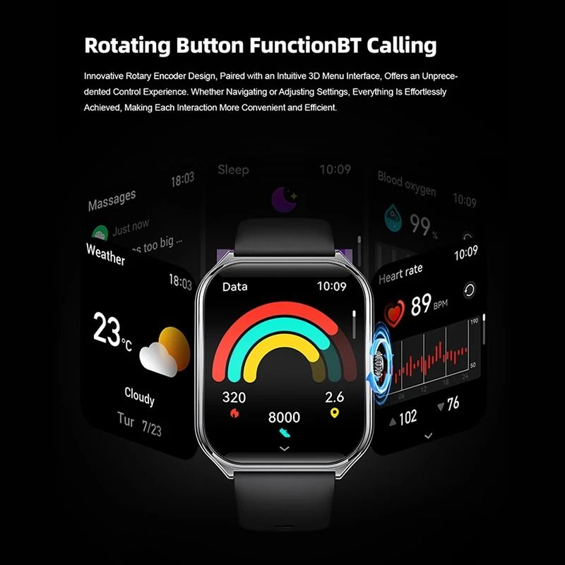 Ultra-Thin Smart Watch with 1.96