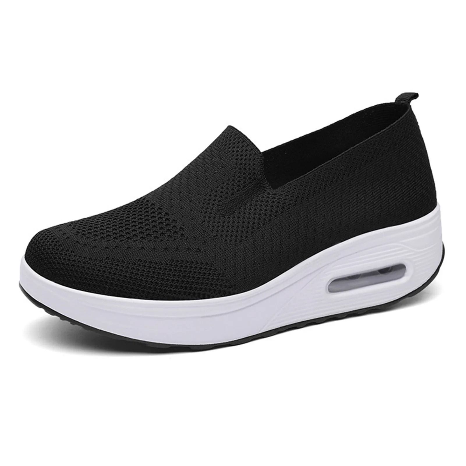 Women Slip On Mesh Walking Sneakers Lightweight Casual Jogging Shoes