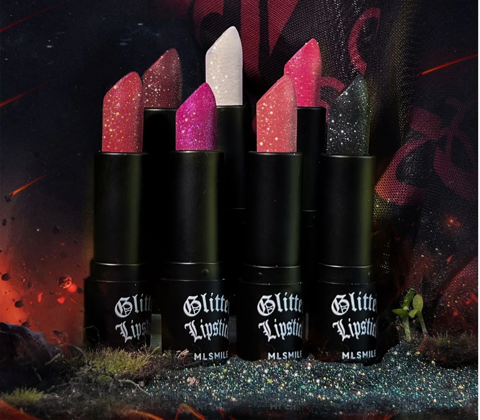 7 Color Glitter Metallic Lipstick Waterproof Long Lasting