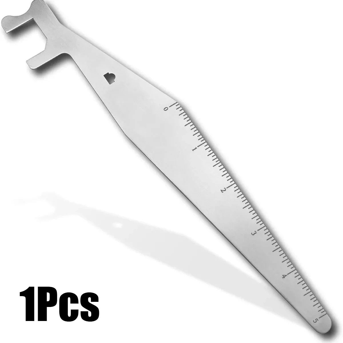 Multi-Purpose Stainless Steel Utility Pry Tool with Measuring Edge