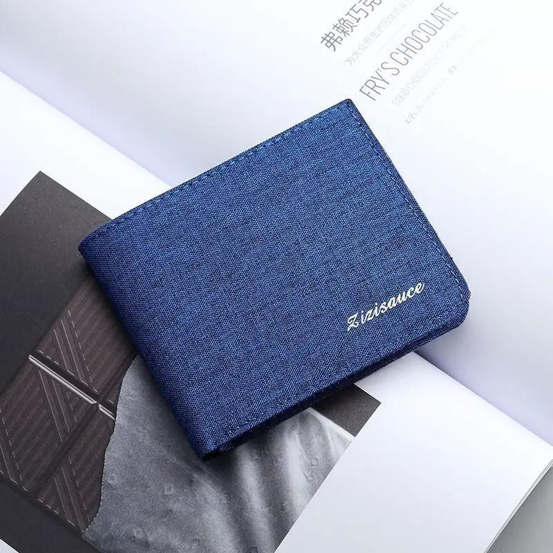 Slim Canvas Bi Fold Wallet