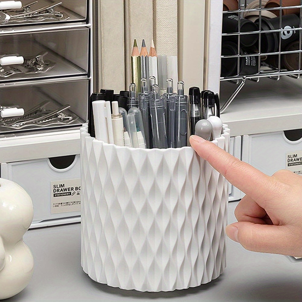 Desk Storage Box, Pen Holder Stationery, Pencil Organizer, Suitable for University, Home, Office