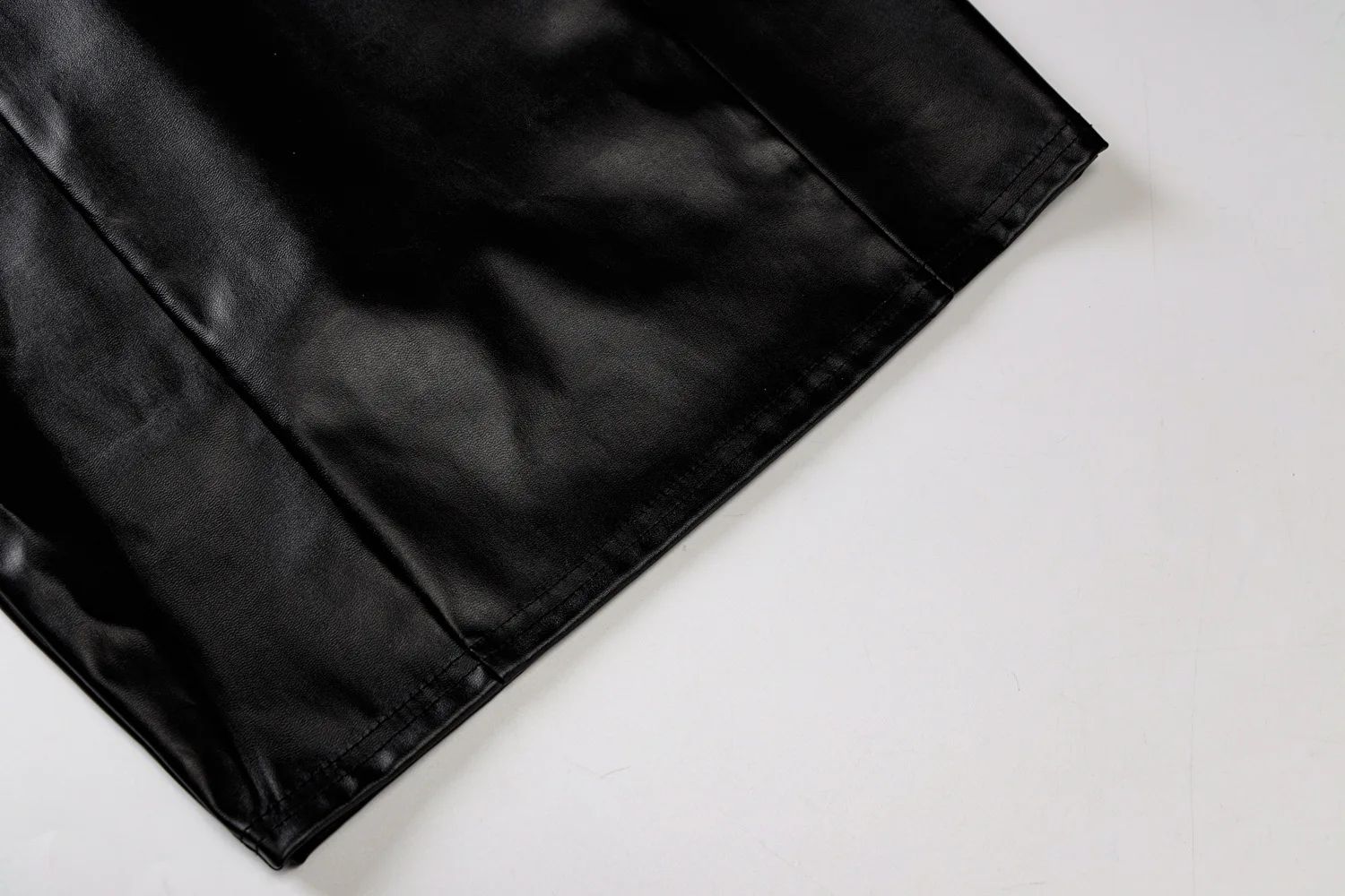 Midnight Muse Strapless PU Leather Bodycon Mini Dress