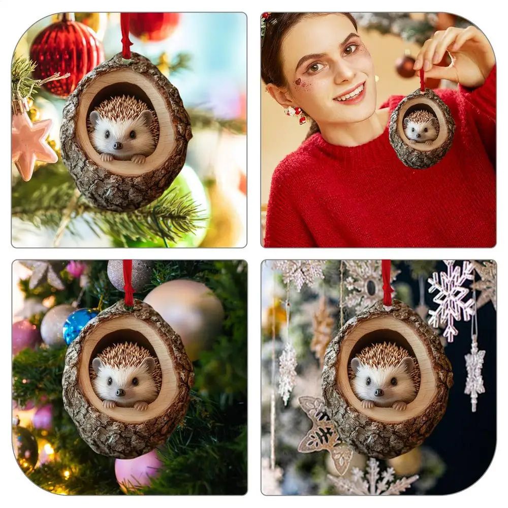 Christmas Animal Acrylic Pendant Ornaments