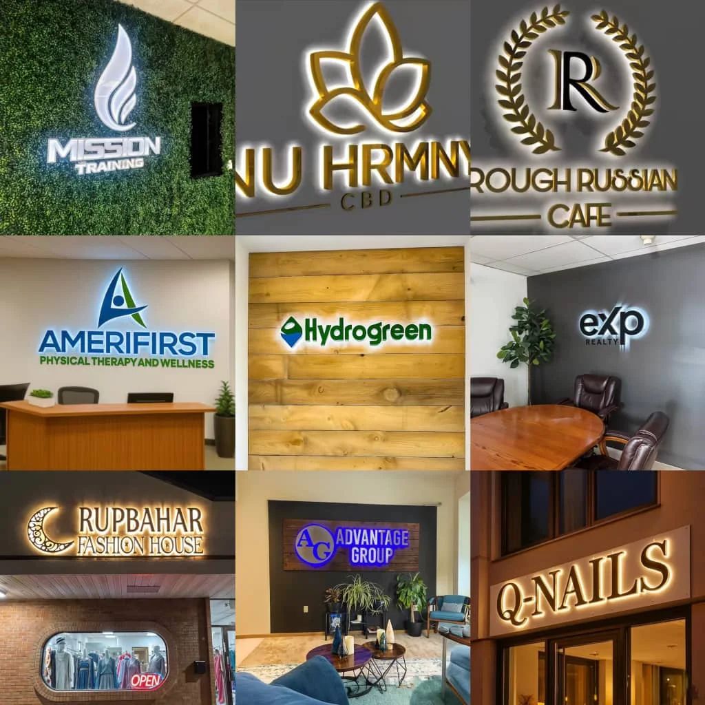 Custom Backlit LED Metal Letter Sign – Waterproof Stainless Steel Storefront Signage