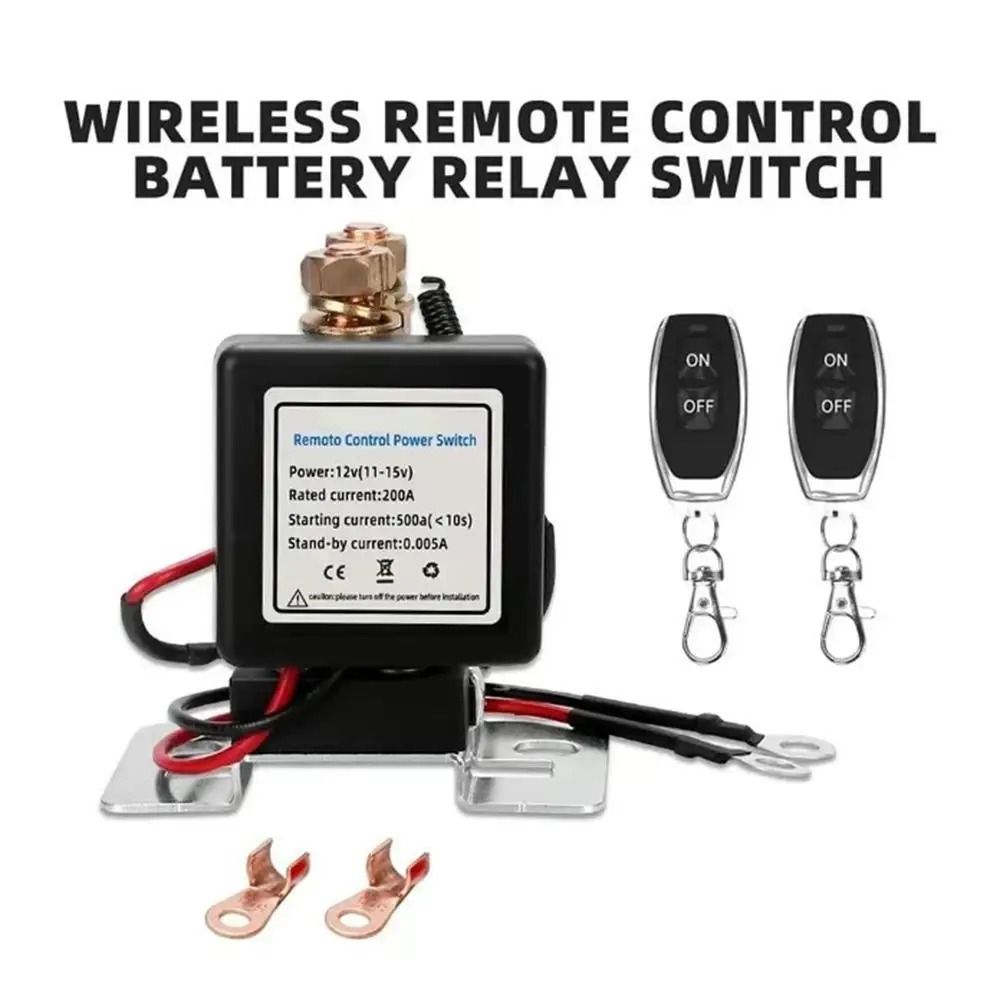 Remote Control Battery Cut Off Switch 12V 24V High Current Power Disconnect Relay