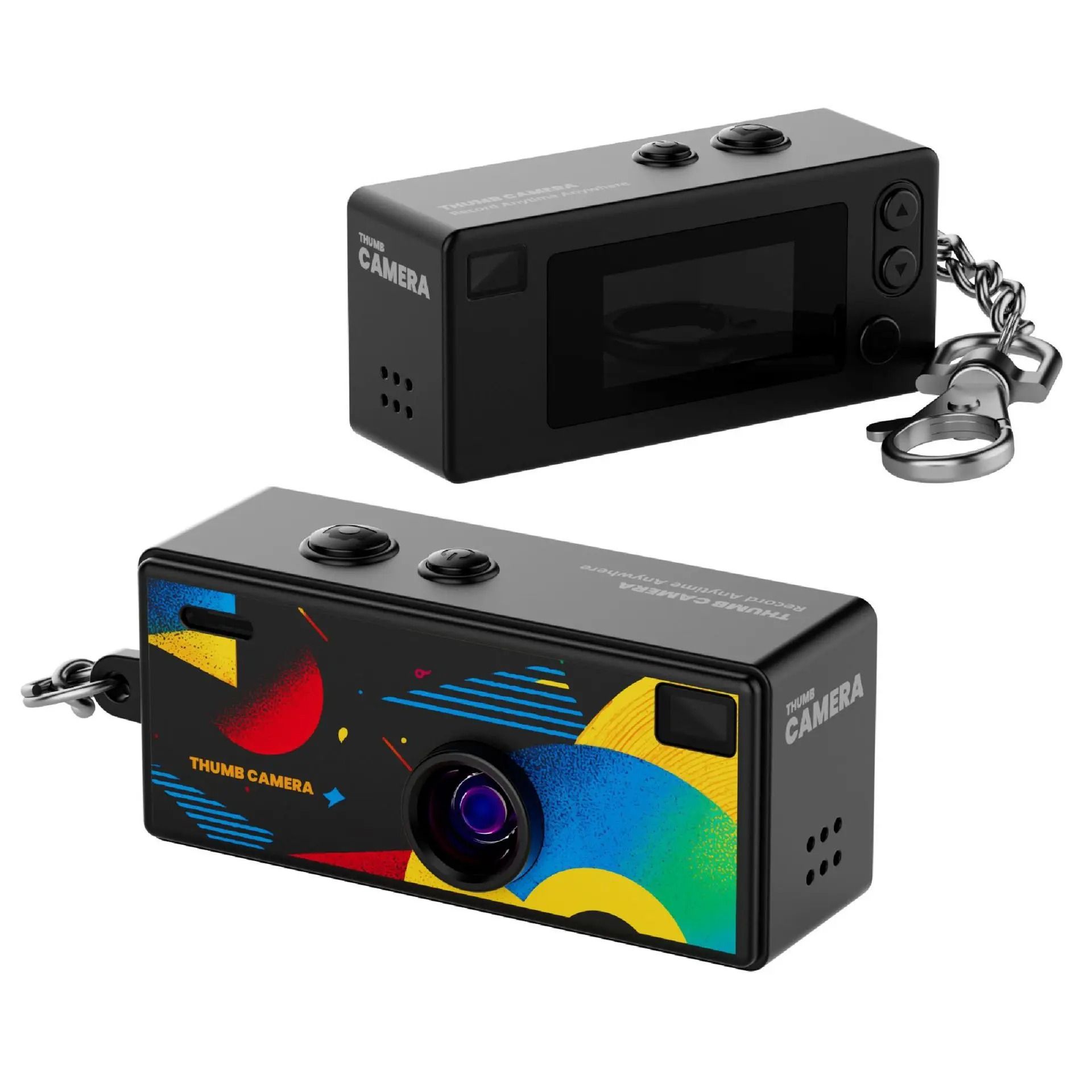 Retro 1984 Thumb Camera – Mini Keychain CCD Digital Camera – High-Yield Nostalgic Interaction Hub