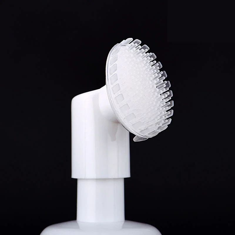 Silicone Brush Foaming Cleanser Bottle – 100ml Refillable Foam Pump Dispenser