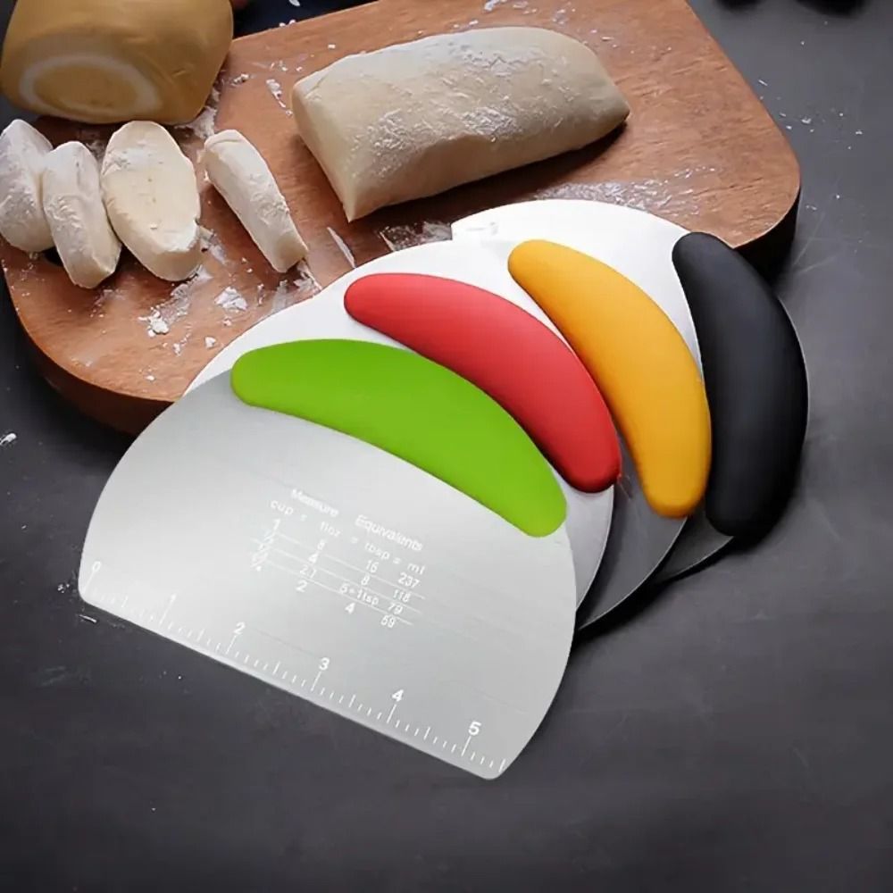 Professional Stainless Steel Pastry Scraper and Multi-Functional Dough Cutter