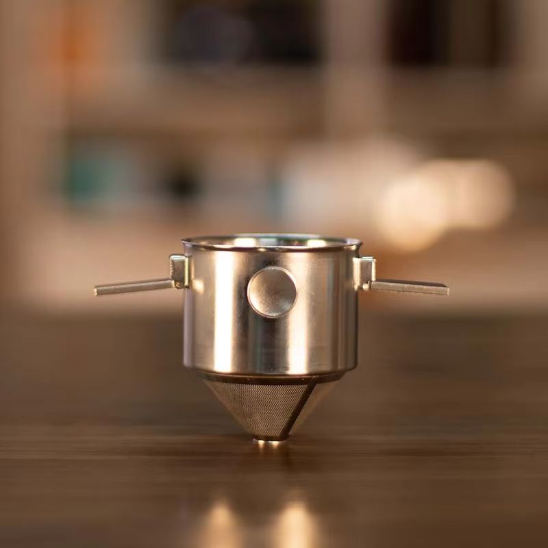 304 Stainless Steel Hanging Ear Coffee Filter – Portable Reusable Hand Brew Funnel for Rich, Paper-Free Coffee