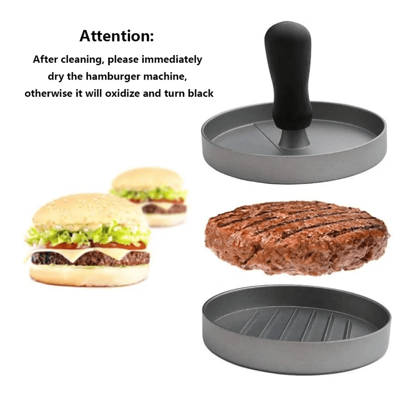 Aluminum Burger Press Patty Maker for Perfect Homemade Burgers