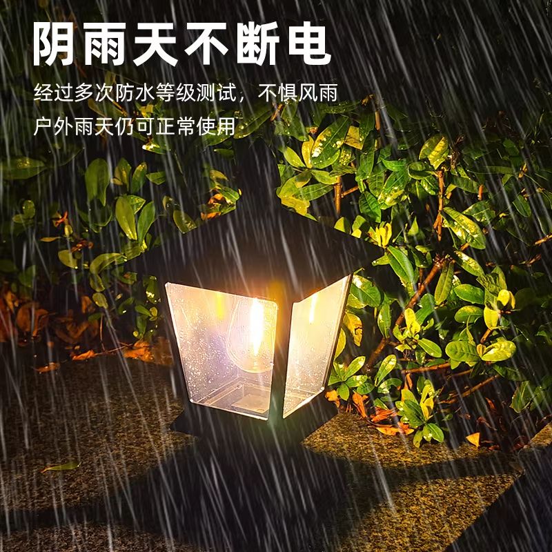 Waterproof Solar Garden Pillar Head Lights for Outdoor Villa and Landscape Decor