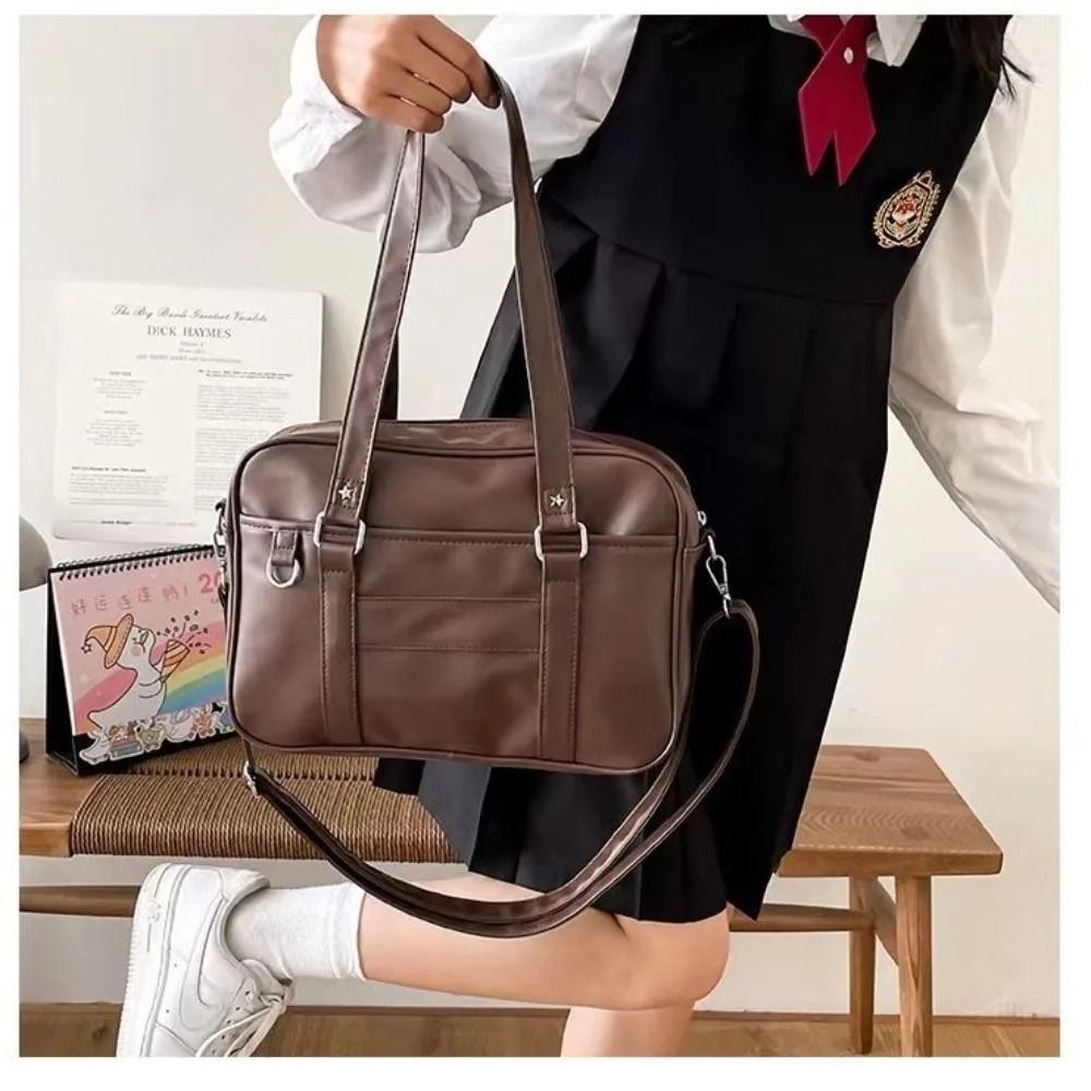 Japanese Style JK Handbag – PU Leather Student Shoulder Bag – High-Yield Logistical Interaction Hub