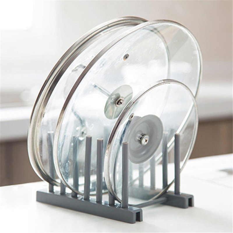 Stainless Steel Kitchen Organizer Pot Lid Rack & Spoon Holder  Pot Lid Shelf, Cooking Dish Rack, Pan Cover Stand