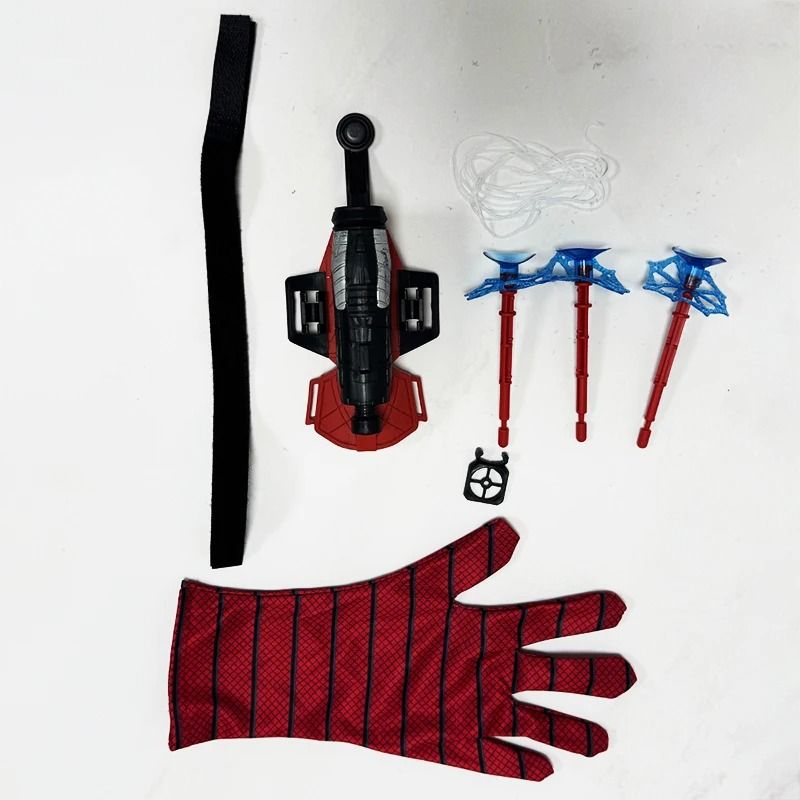 Disney SpiderMan Hero Launcher Rotating Soft Bullet Gun Suction Cup Toy for Kids