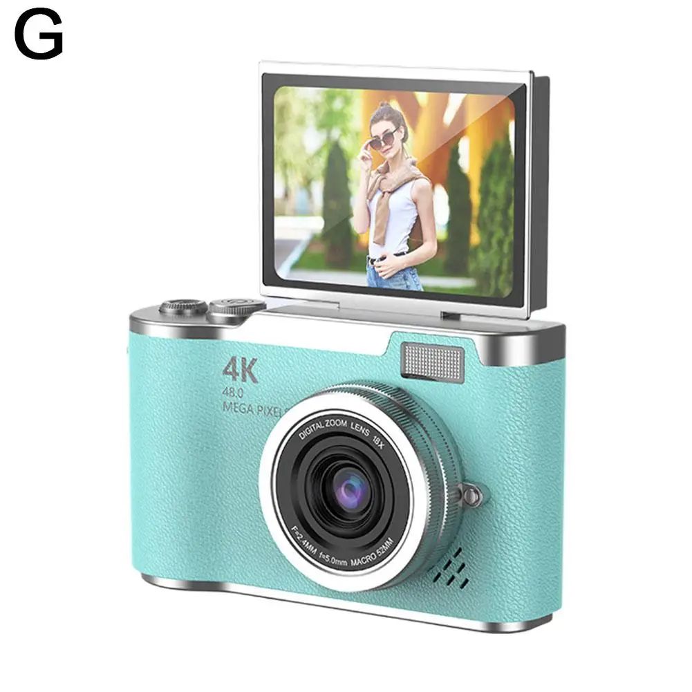 UltraView 4K FlipScreen Digital Camera – 48MP Compact Travel & Selfie Camera