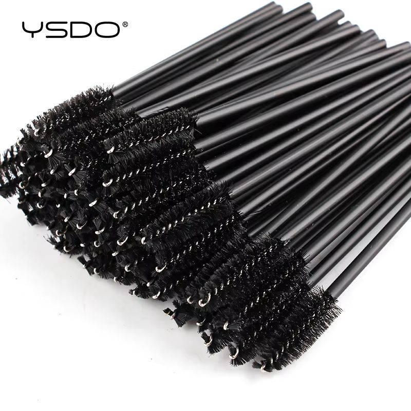Eye Lash and Eyebrow Brushes 5/50 Pieces – Mascara Wands and Applicator Spoolers for False Eyelashes and Brow Grooming