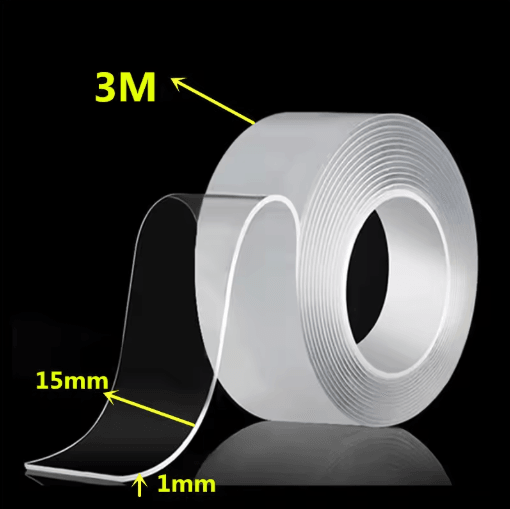 Reusable Nano Tape Double Sided Adhesive 1 to 5M Transparent Waterproof and Cleanable Mounting Tape