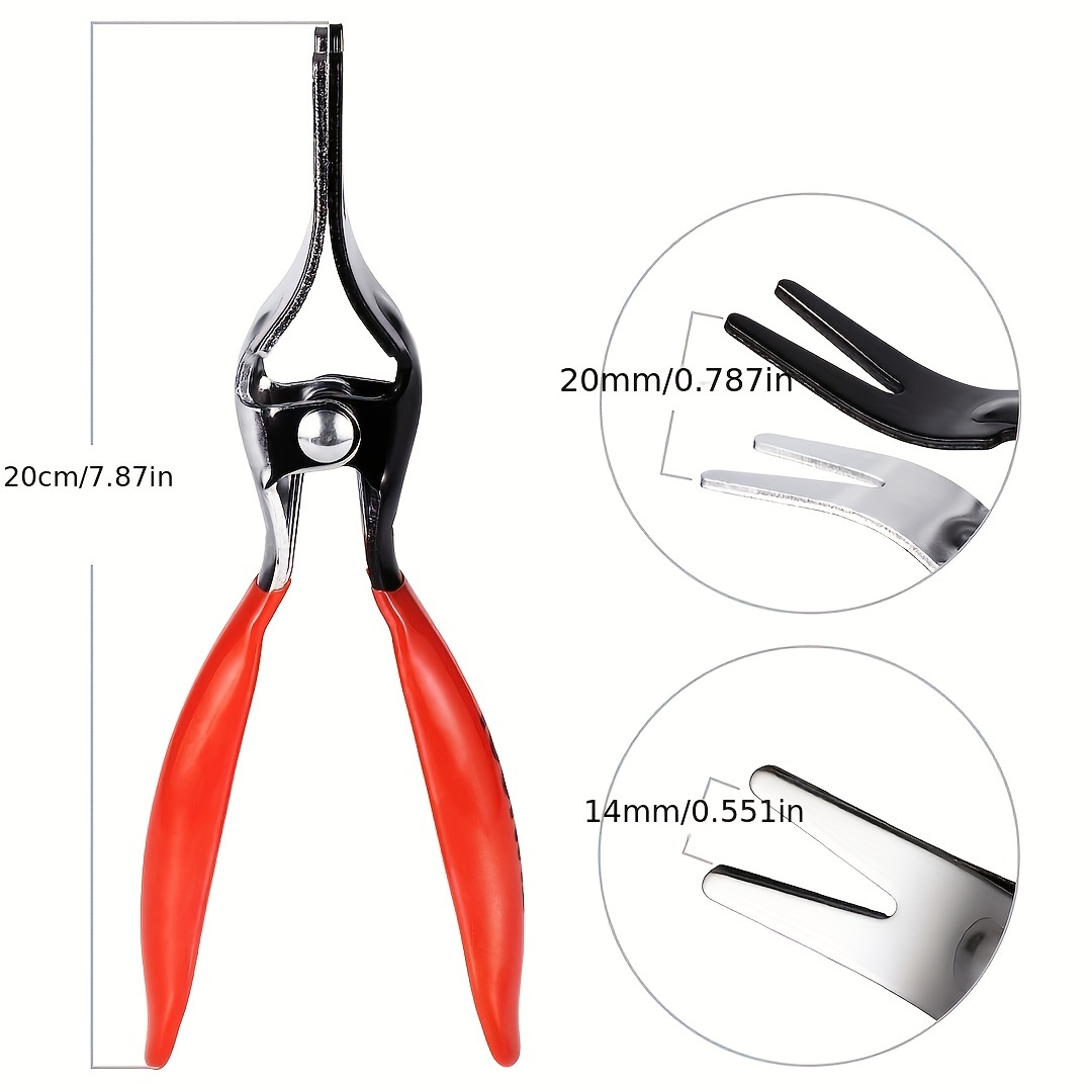 Fuel Hose Tube Clamp, Automobile Pipe Separation Pliers, Oil Pipe Buckle Removal Tool, Car Tubing Tightening Tools