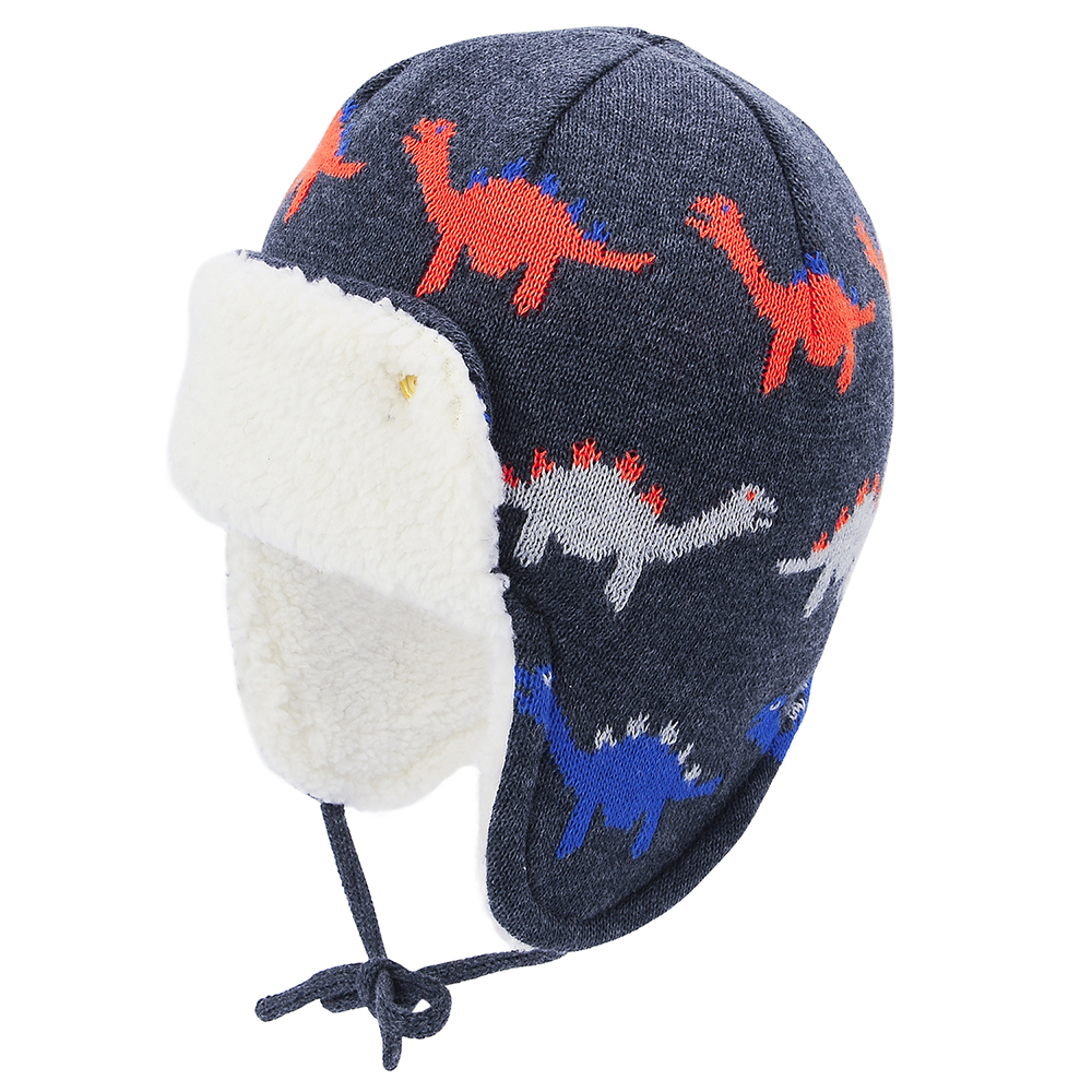 Infant & Toddler Winter Warm Cartoon Animal Baby Hats, Boys Girls Soft Earflap Beanies Pilot Caps
